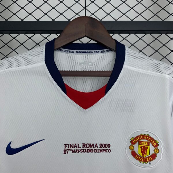 Manchester United UCL Trasferta - 08/09 Manica Lunga Vintage - immagine 3