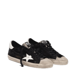 Golden Goose Super-Star in due colori di pelle scamosciata con stella a contrasto