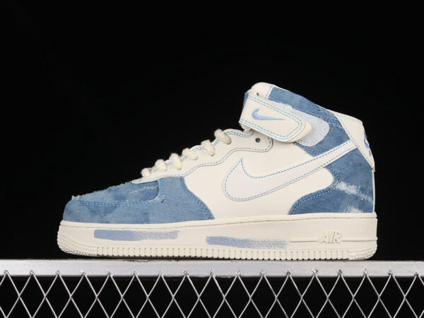 AIR FORCE 1 MID 07 BROKEN SILK DENIM - immagine 7