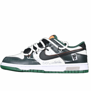 DUNK LOW WHITE/BLACK/GREEN/GREY