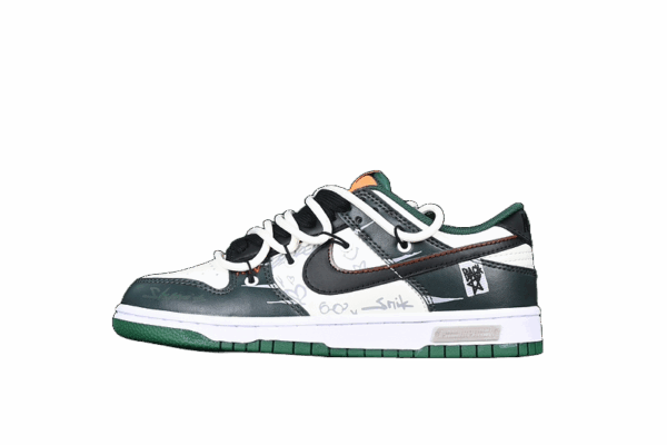 DUNK LOW WHITE/BLACK/GREEN/GREY