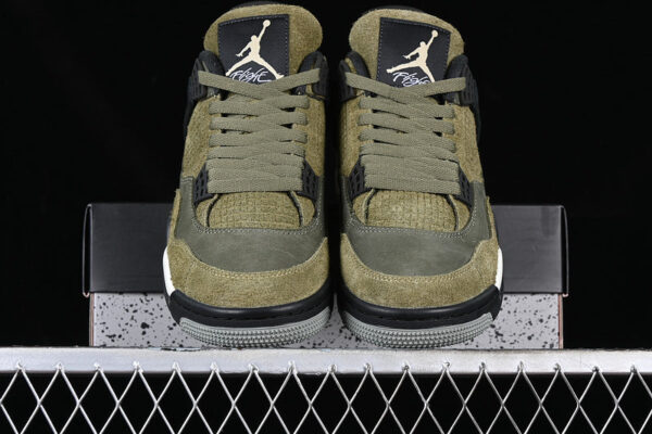 AIR JORDAN 4 SE CRAFT MEDIUM OLIVE WHITE/BLACK/GREEN - immagine 5