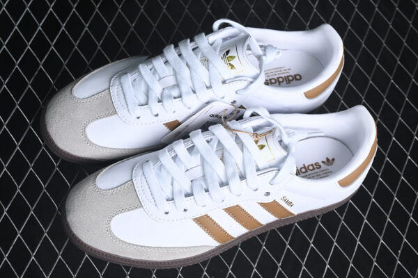 ADIDAS SAMBA OG WHITE/GREY/BROWN - immagine 3