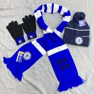 Set Chelsea (Sciarpa,guanti,cappellino)