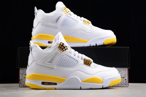 AIR JORDAN 4 WMNS VIVIDSULFUR WHITE/YELLOW - immagine 3