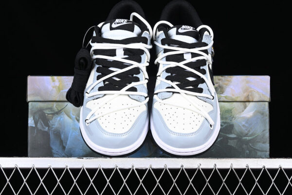 DUNK LOW WHITE/BLACK BLUE - immagine 4