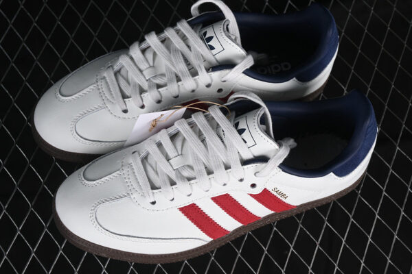 ADIDAS SAMBA OG CORE WHITE/TEAM VICTORY RED/NIGHT INDIGO - immagine 3