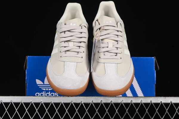 ADIDAS SAMBA VEGAN ALUMINIUM/CHALK WHITE/WONDER BEIGE - immagine 4