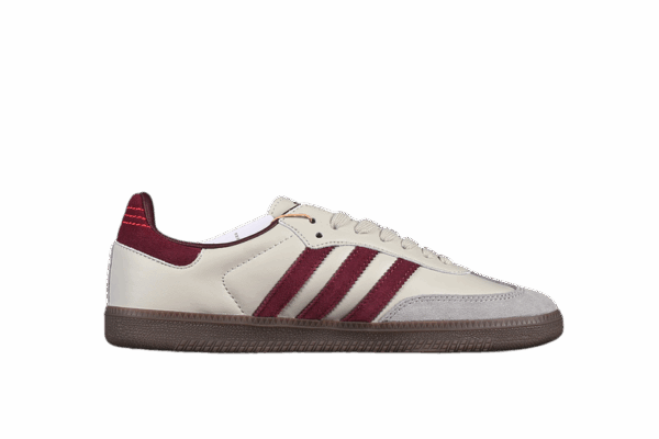 ADIDAS SAMBA OG PUTTY GREY/MAROON/GOLD METALLIC - immagine 2