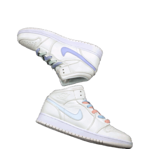 AIR JORDAN 1 MID SWOOSH PHANTOM/IGLOO-PURPLE RISE-BLUE TINT
