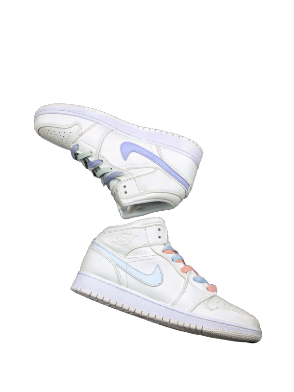AIR JORDAN 1 MID SWOOSH PHANTOM/IGLOO-PURPLE RISE-BLUE TINT