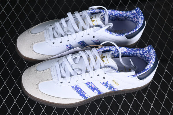 ADIDAS SAMBA LIBERTY LDN WHITE/BLUE/GREY - immagine 3