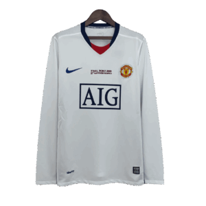 Manchester United UCL Trasferta - 08/09 Manica Lunga Vintage