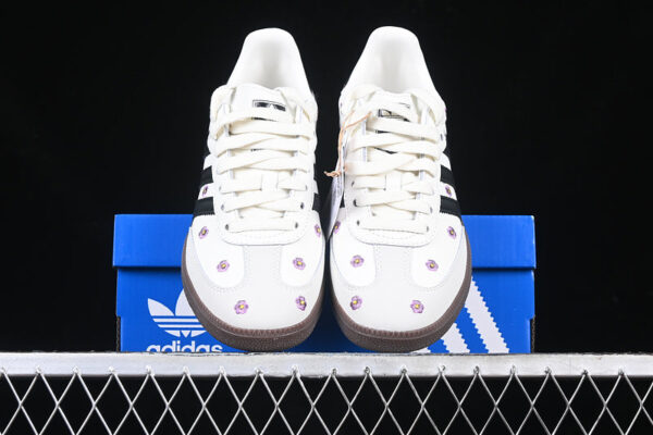 ADIDAS SAMBA OG W WHITE FLORAL EMBROIDERY WHITE - immagine 4