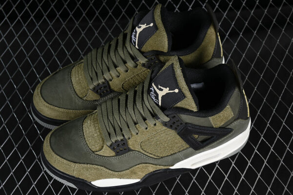 AIR JORDAN 4 SE CRAFT MEDIUM OLIVE WHITE/BLACK/GREEN - immagine 6