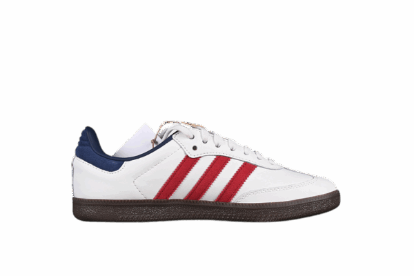 ADIDAS SAMBA OG CORE WHITE/TEAM VICTORY RED/NIGHT INDIGO - immagine 2