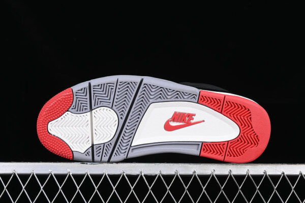 AIR JORDAN 4 RETRO BRED REIMAGINED WHITE/BLACK/GREY/RED - immagine 4