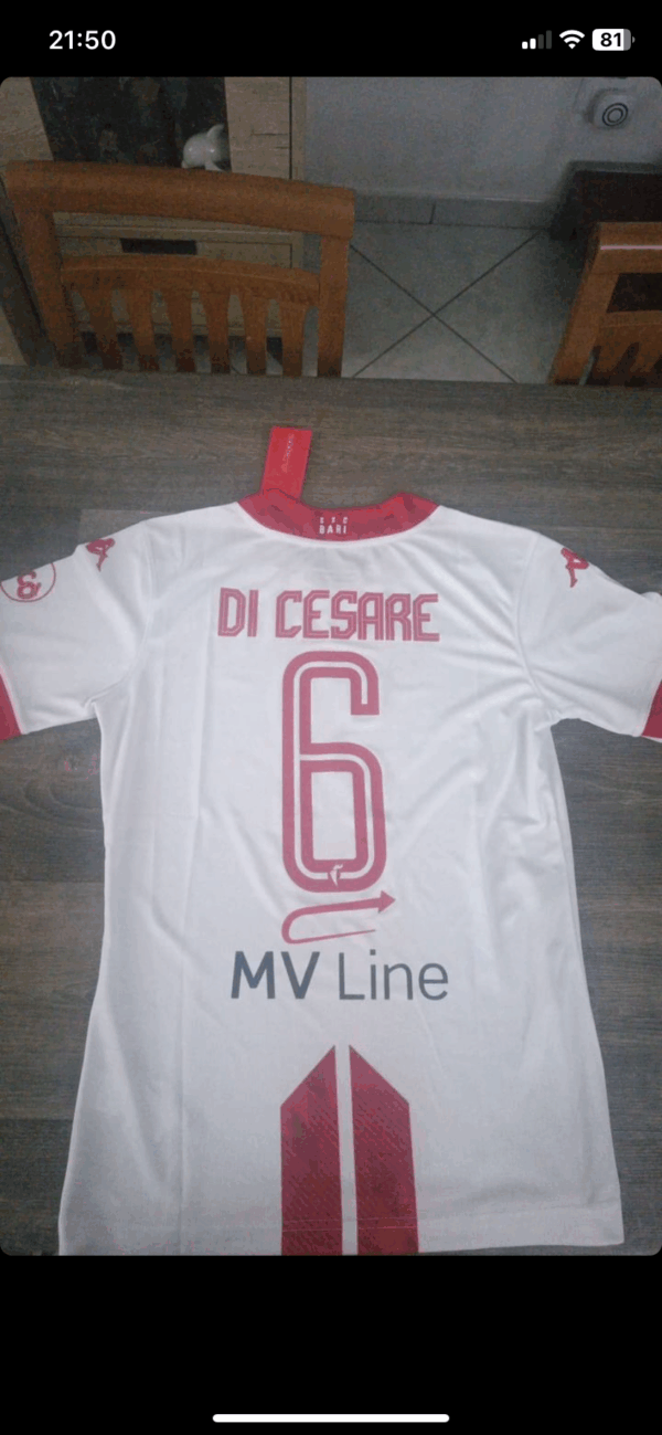 Maglia Bari Di Cesare 6 S PC - immagine 2
