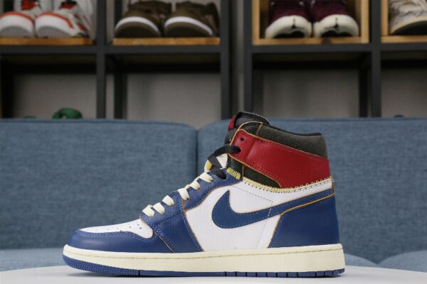 Union x Air Jordan 1 Retro High OG NRG White Blue - immagine 2