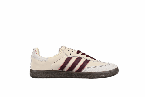 ADIDAS SAMBA OG WONDER WHITE/MAROON/PUTTY GREY - immagine 2