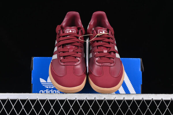 ADIDAS SAMBA OG COLLEGIATE BURGUNDY/GUM/COLLEGIATE BURGUNDY - immagine 4