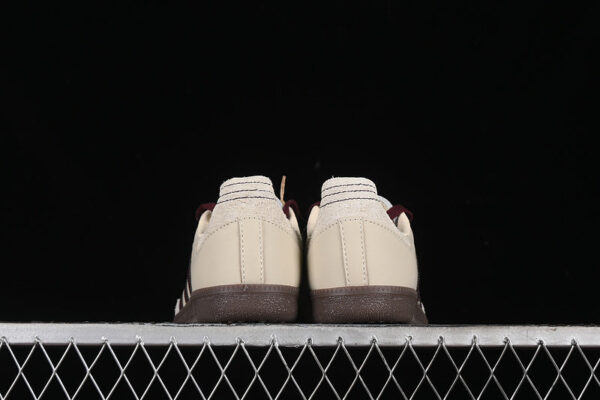 ADIDAS SAMBA OG WONDER WHITE/MAROON/PUTTY GREY - immagine 5