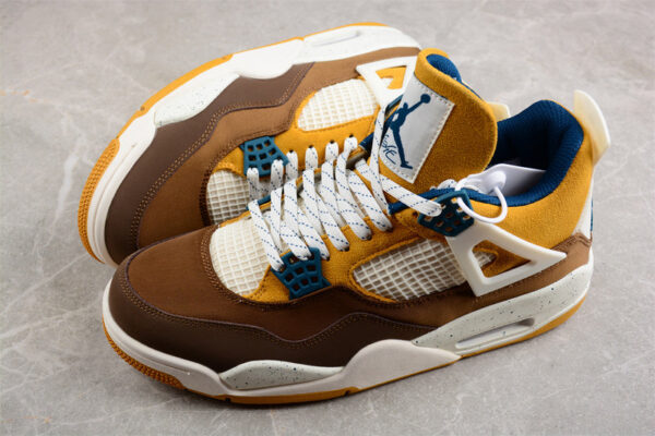 AIR JORDAN 4 RETRO GS CACAO WOW/GEODE TEAL/ALE BROWN/TWINE/SAIL - immagine 3