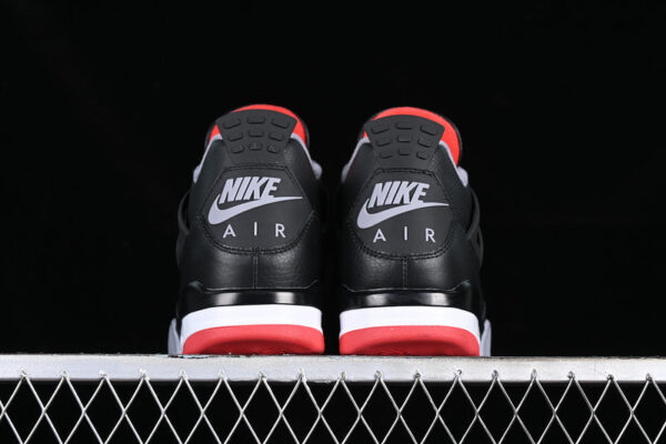AIR JORDAN 4 RETRO BRED REIMAGINED WHITE/BLACK/GREY/RED - immagine 5