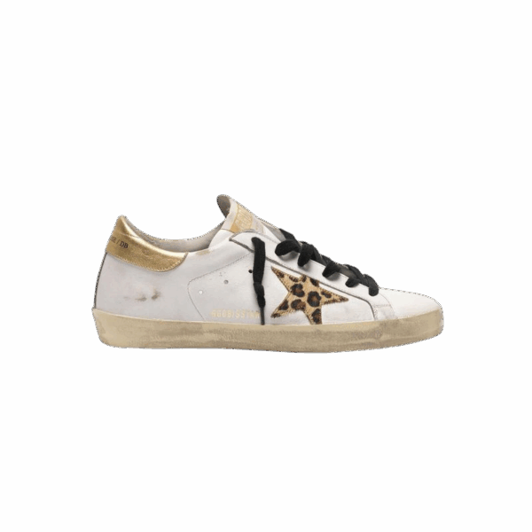 Golden Goose Super-Star con stella leopardata