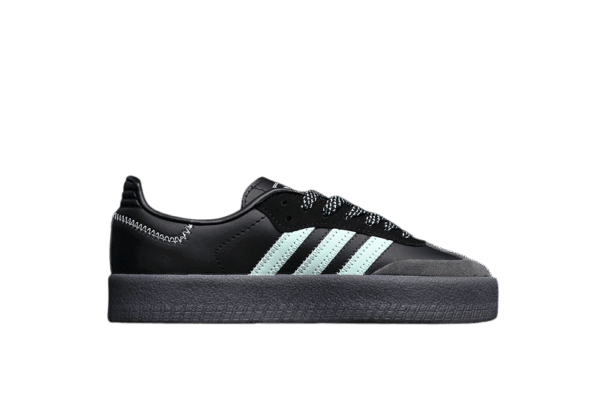 ADIDAS SAMBA W CORE BLACK/HAZY GREEN/CARBON - immagine 2