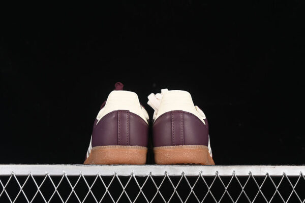 ADIDAS SAMBA MAROON/CREAM WHITE/GOLD METALLIC - immagine 5