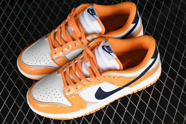 DUNK LOW WEAR AND TEAR LASER ORANGE/MIDNIGHT NAVY/WHITE - immagine 3