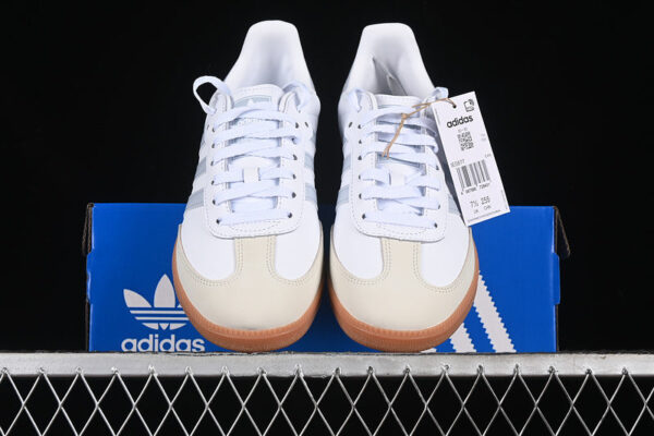 ADIDAS SAMBA OG CLOUD WHITE/HALO BLUE/OFF WHITE - immagine 4