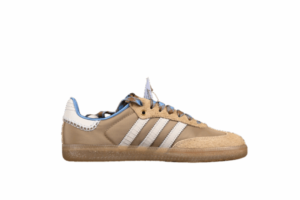 ADIDAS WB NYLON SAMBA DESERT WHITE/WONDER WHITE/ASH BLUE - immagine 2