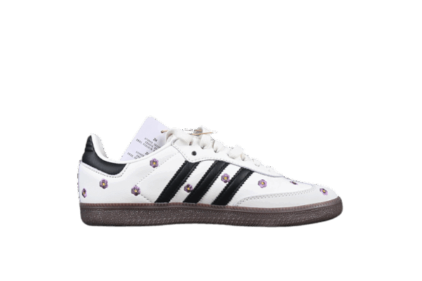ADIDAS SAMBA OG W WHITE FLORAL EMBROIDERY WHITE - immagine 2