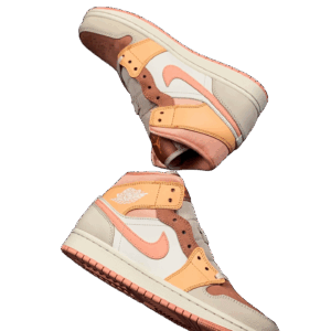 AIR JORDAN 1 MID APRICOT ATOMIC ORANGE/APRICOT AGATE/TERRA BLUSH