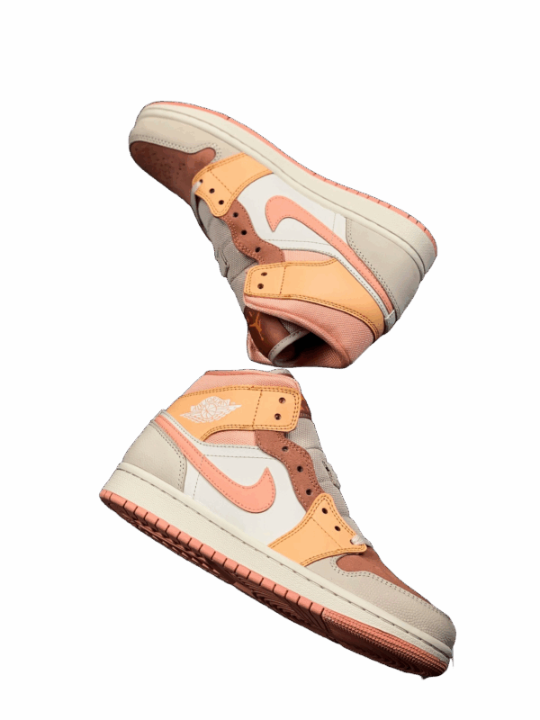 AIR JORDAN 1 MID APRICOT ATOMIC ORANGE/APRICOT AGATE/TERRA BLUSH