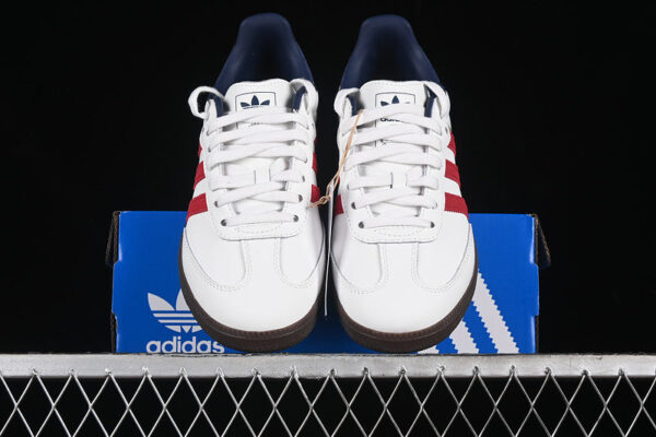 ADIDAS SAMBA OG CORE WHITE/TEAM VICTORY RED/NIGHT INDIGO - immagine 4
