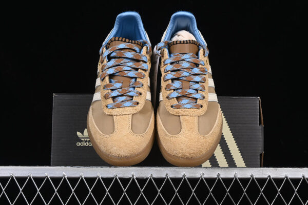 ADIDAS WB NYLON SAMBA DESERT WHITE/WONDER WHITE/ASH BLUE - immagine 4