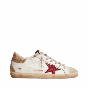 Golden Goose Super-Star con stella glitterata colorata