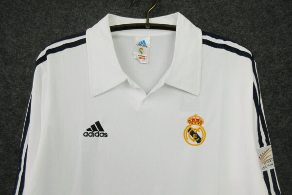 Real Madrid 01/02 Home Manica Lunga Retrò - immagine 5