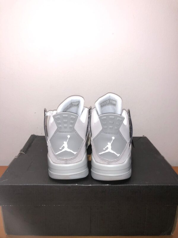 Air Jordan 4 Retro bianco e argento 38 - immagine 3