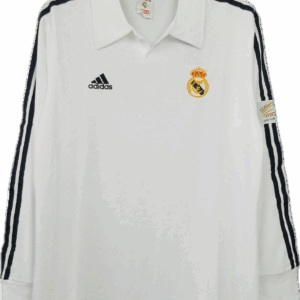 Real Madrid 01/02 Home Manica Lunga Retrò