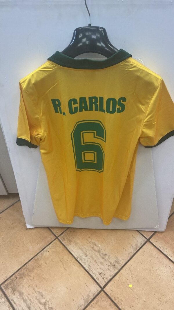 Maglia Brasile Vintage R. CARLOS 6 S PC - immagine 2