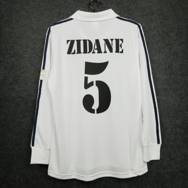 Real Madrid 01/02 Home Manica Lunga Retrò - immagine 3
