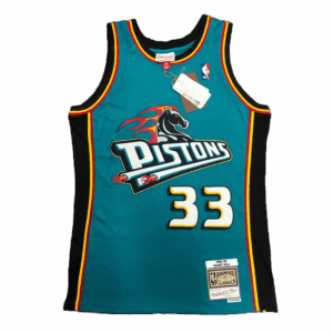 Maglia #33 Grant Hill Pistons throwback jersey blue