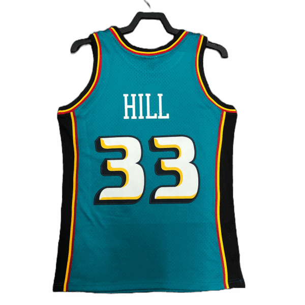 Maglia #33 Grant Hill Pistons throwback jersey blue - immagine 2