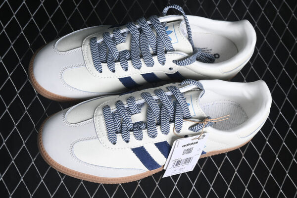 ADIDAS SAMBA OG OFF WHITE/DARK BLUE/CLEAR SKY - immagine 3