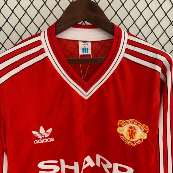 Manchester United - 86/88 Manica Lunga Vintage - immagine 4