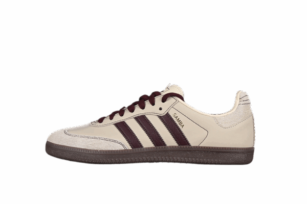 ADIDAS SAMBA OG WONDER WHITE/MAROON/PUTTY GREY